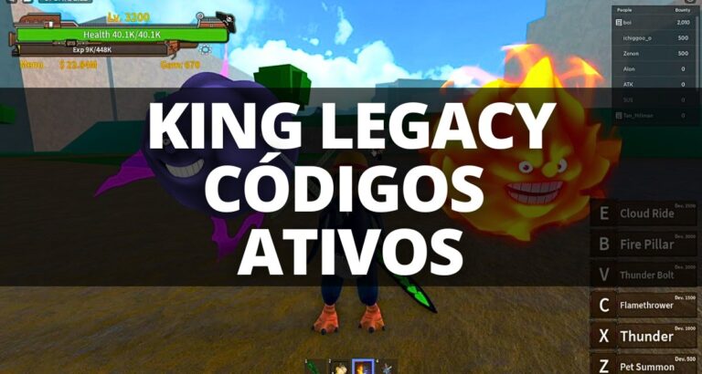 King Legacy: CÓDIGOS ATIVOS Atualizados